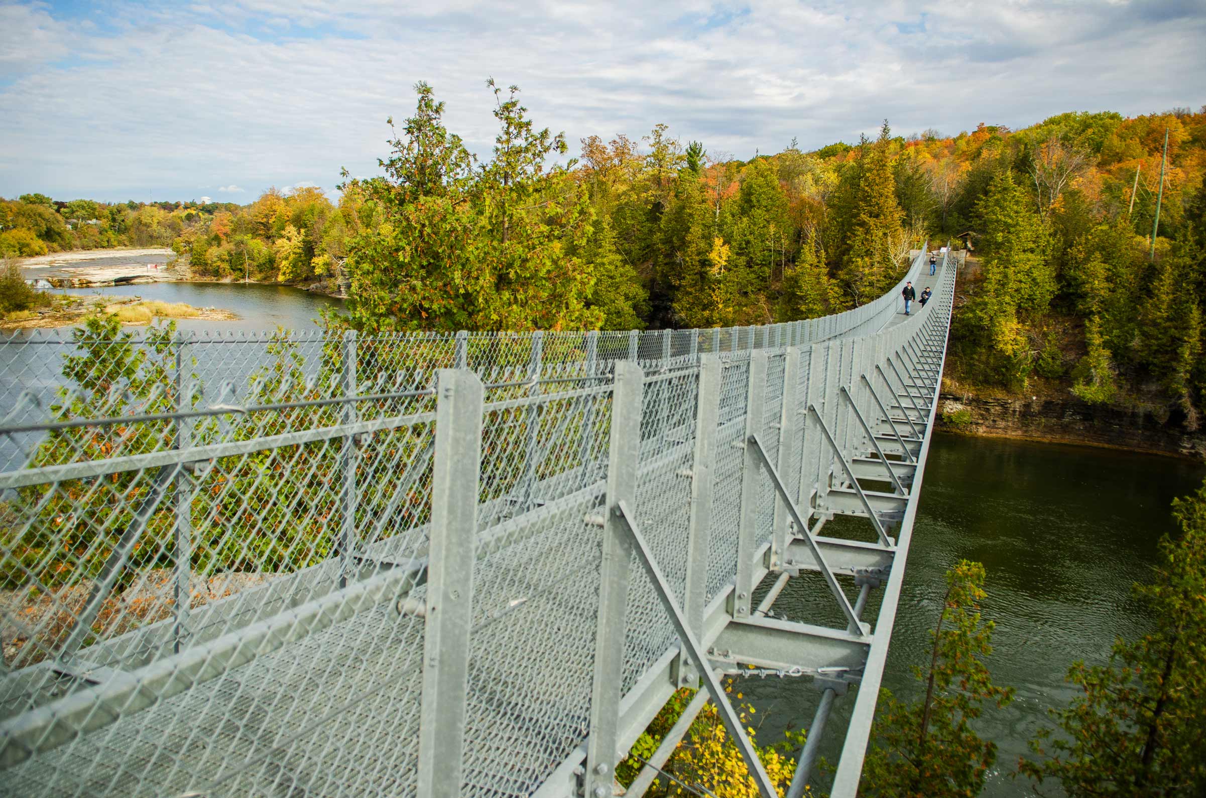 Suspension bridge in Campbellford